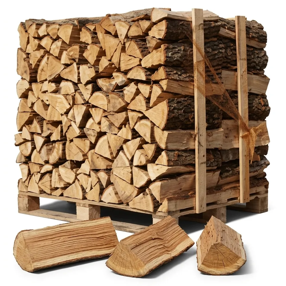 Lot 4 Palettes Chêne-Hêtre Bûches 40cm